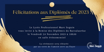 Remise des Diplômes - Bac Pro